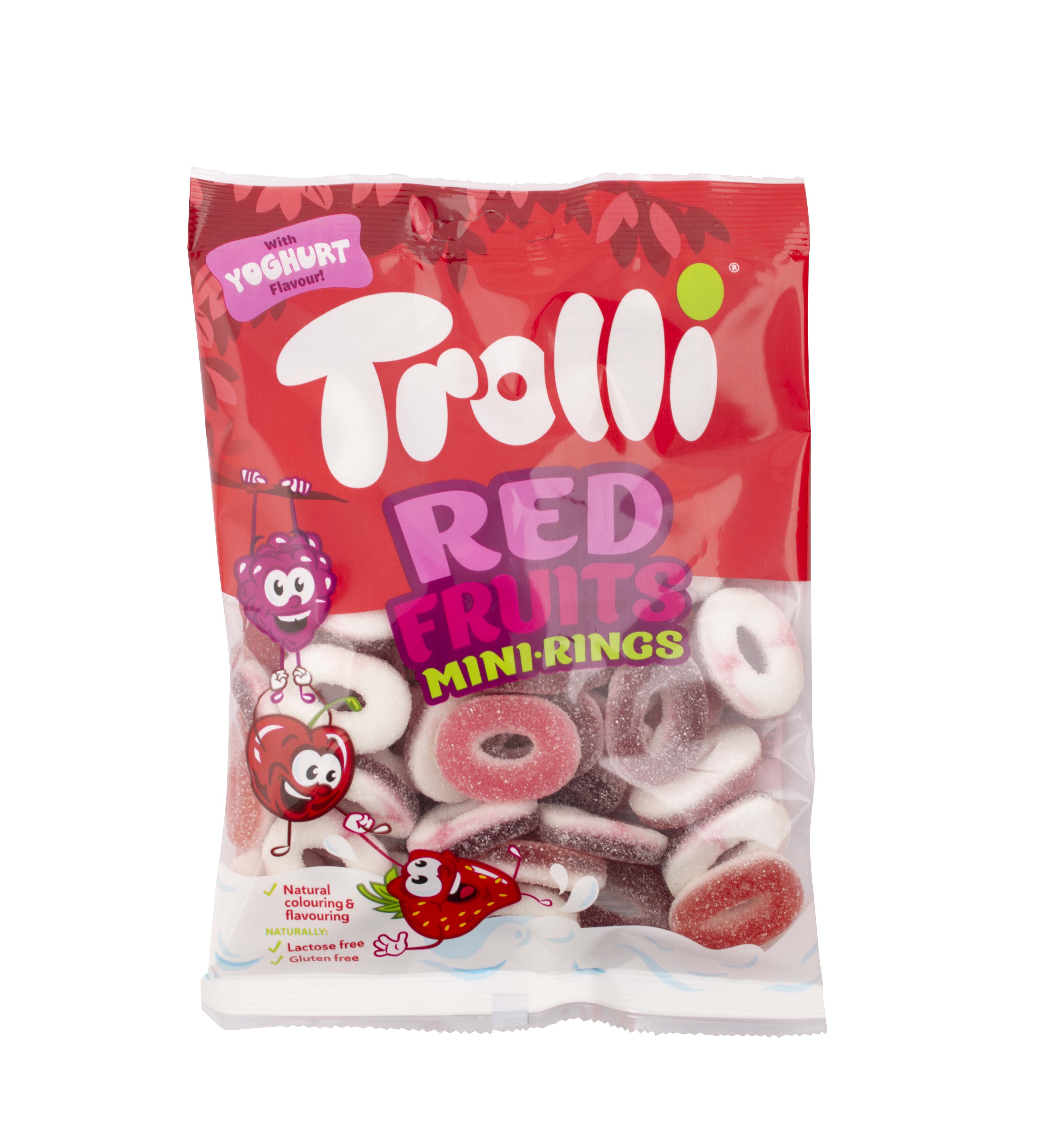 Red Fruit Mini-rings želé 200g - 15 ks