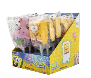 Sponge Bob mallow pop lízanka  - 12ks