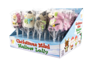 Christmas Mini Mallow lízanky - 24 ks